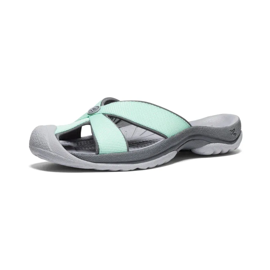 Bali Closed Toed Slide in Lichen/Steel Grey