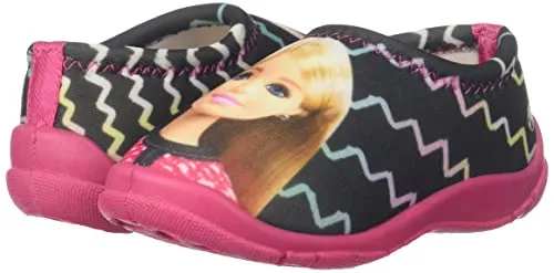 Barbie Kids Girls Black/Pink Lycra Shoes by Toothless Black & Pink Walking 9 UK (27 EU) (10 US) (BBPGLS2793-Black