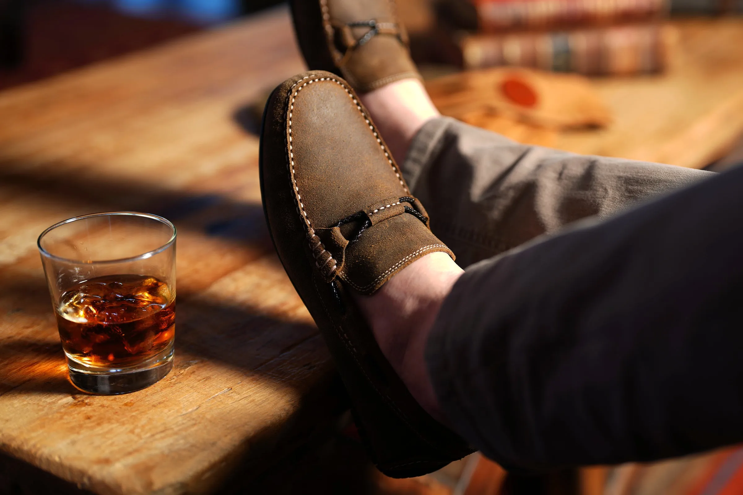 Bermuda Nubuck Braided Bit Loafers - Vintage Cedar