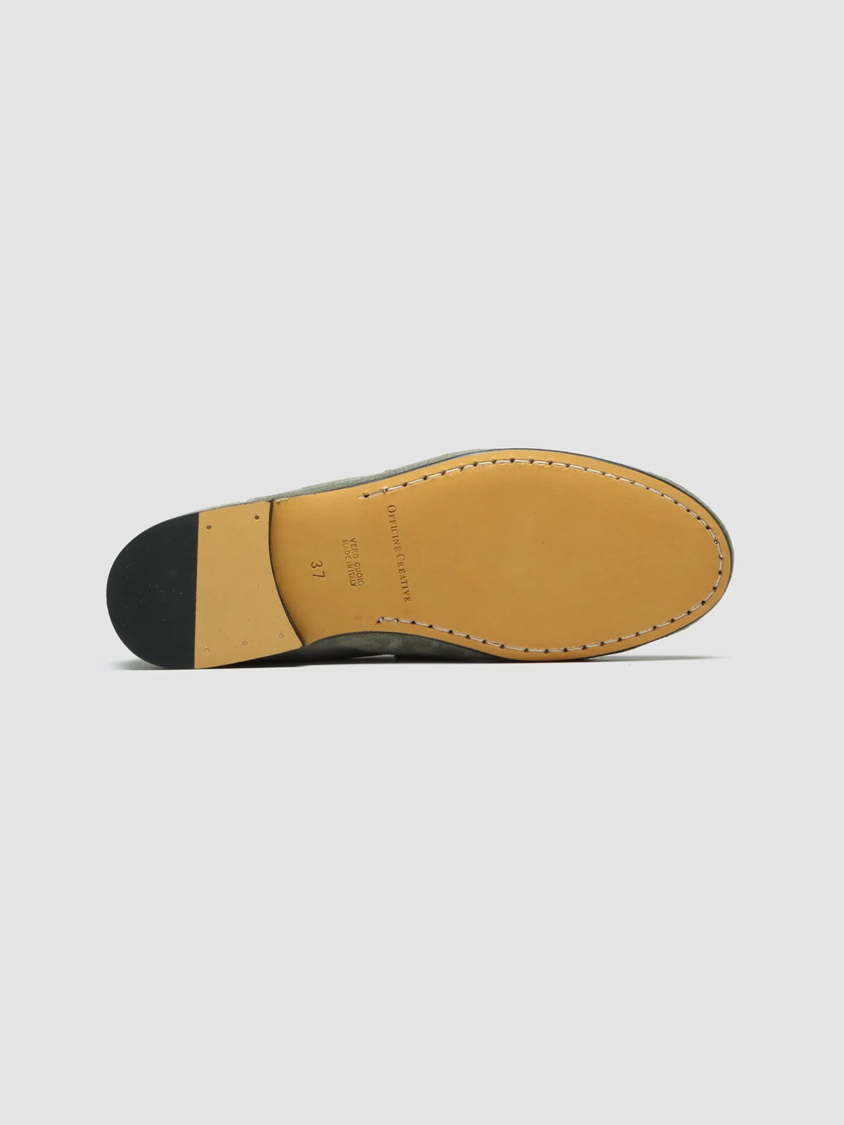 BLAIR 001 - Green Suede Loafers