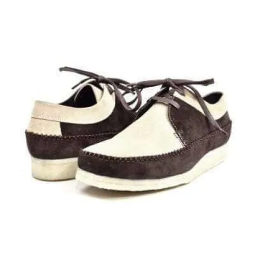 British Walkers Weaver Somerset Men's Beige and Brown Suede