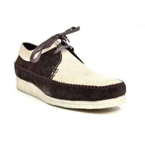 British Walkers Weaver Somerset Men's Beige and Brown Suede