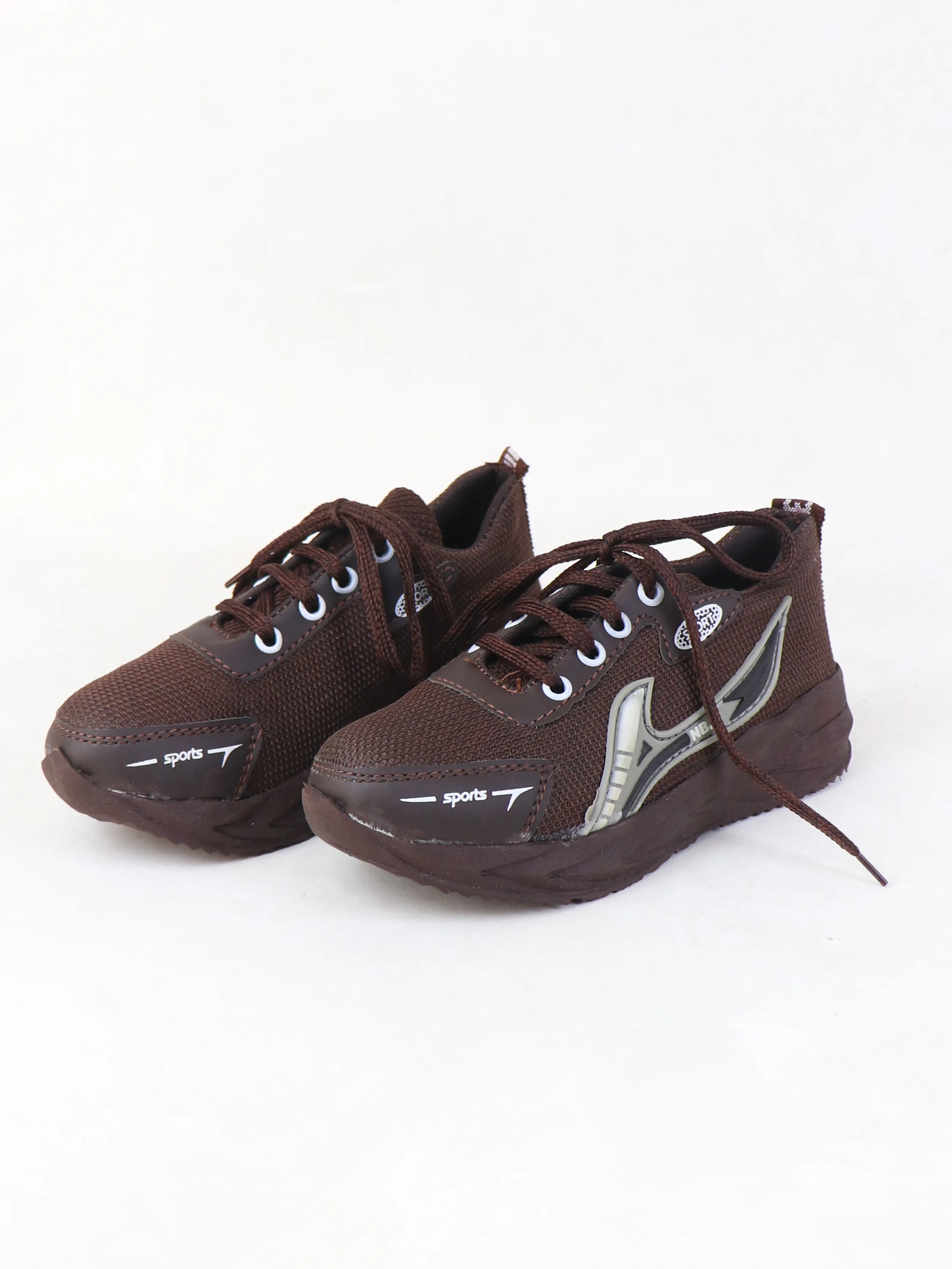 BS50 Boys Jogger Shoes 8Yrs - 17Yrs Dark Brown