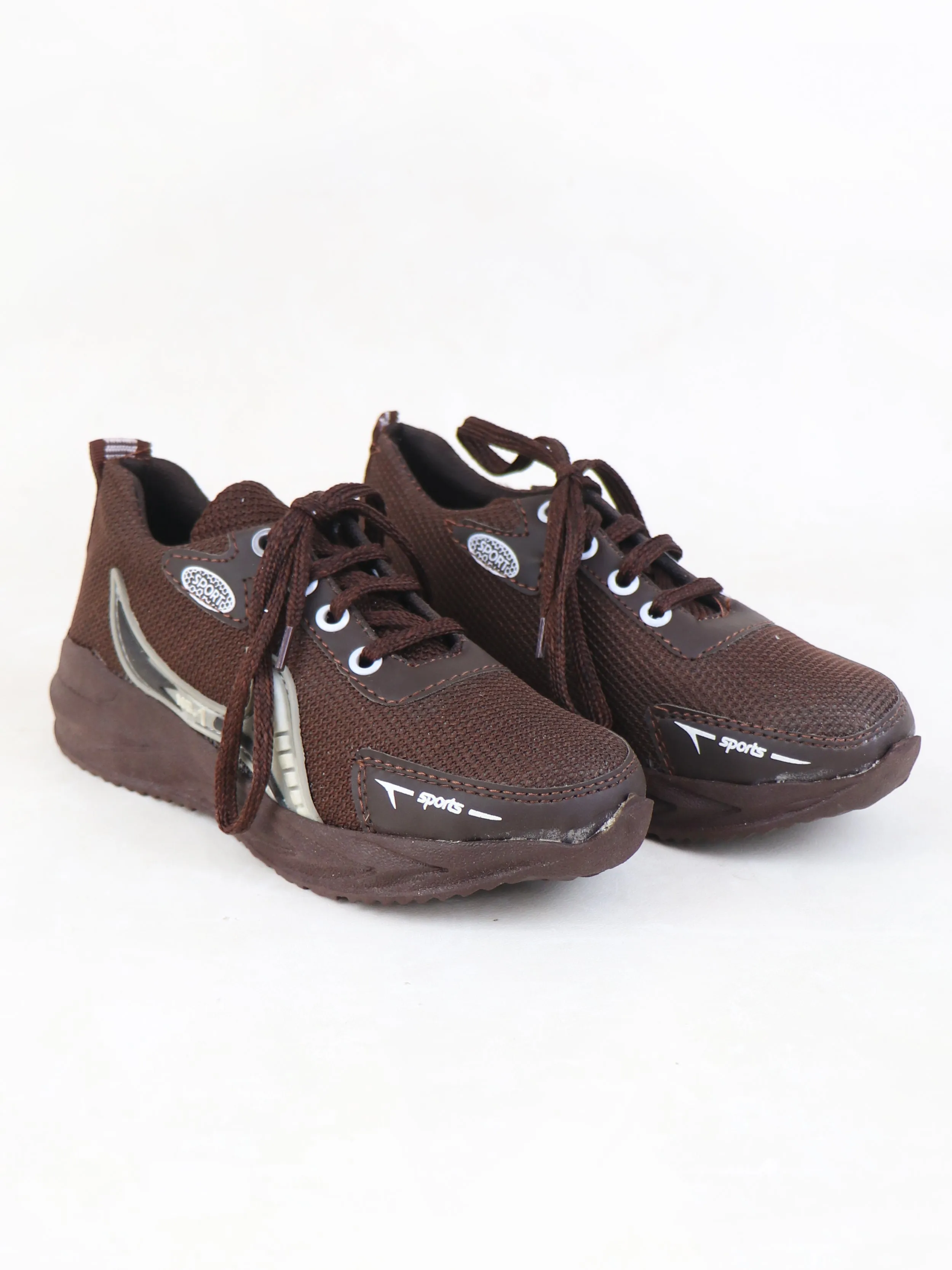 BS50 Boys Jogger Shoes 8Yrs - 17Yrs Dark Brown