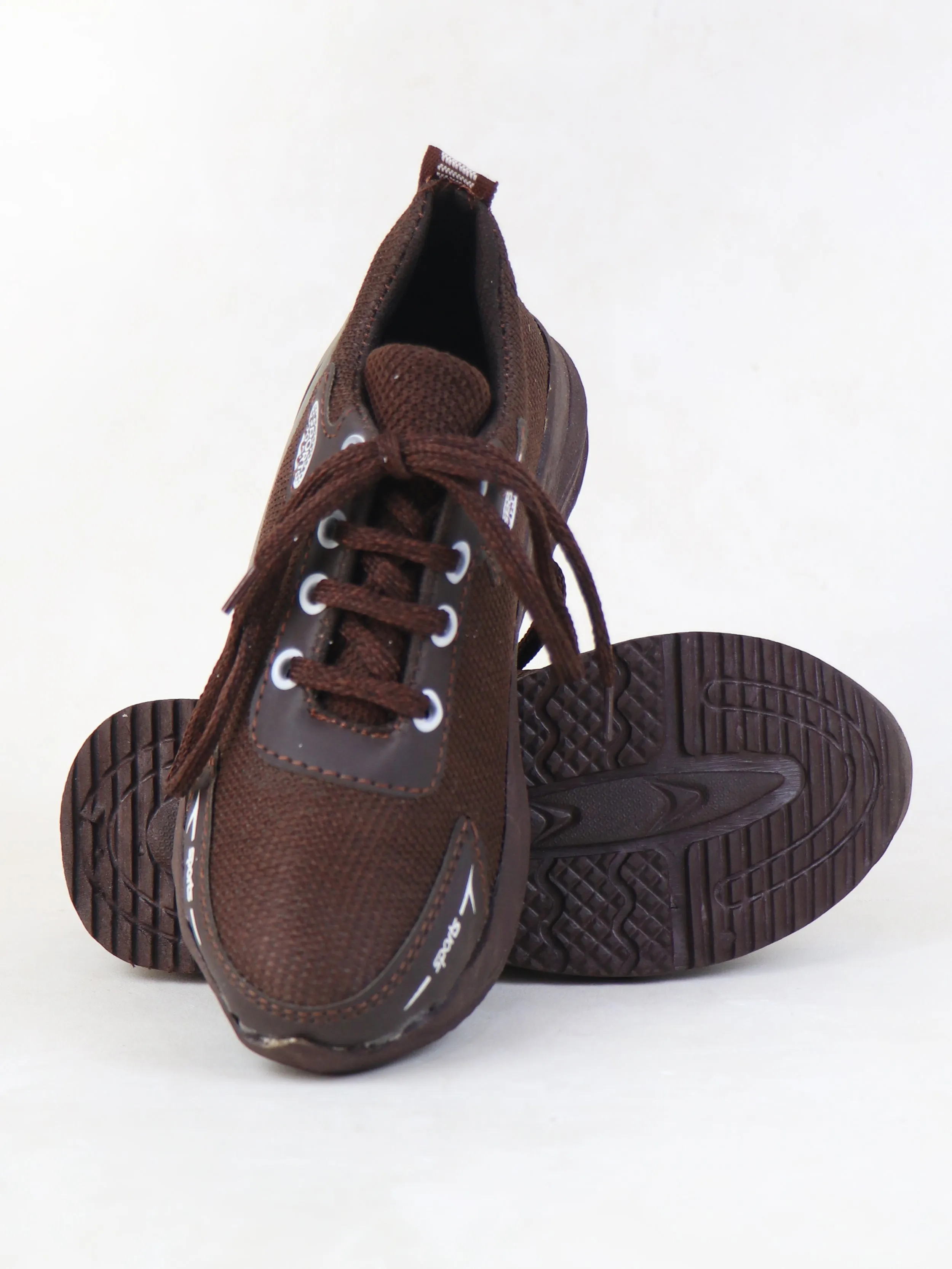 BS50 Boys Jogger Shoes 8Yrs - 17Yrs Dark Brown