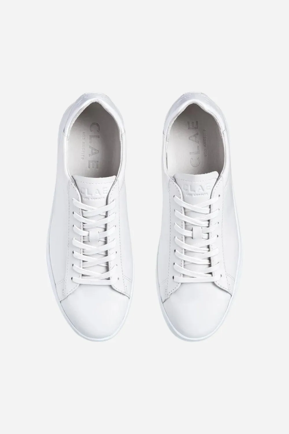 Clae Bradley Essentials in Triple White Leather