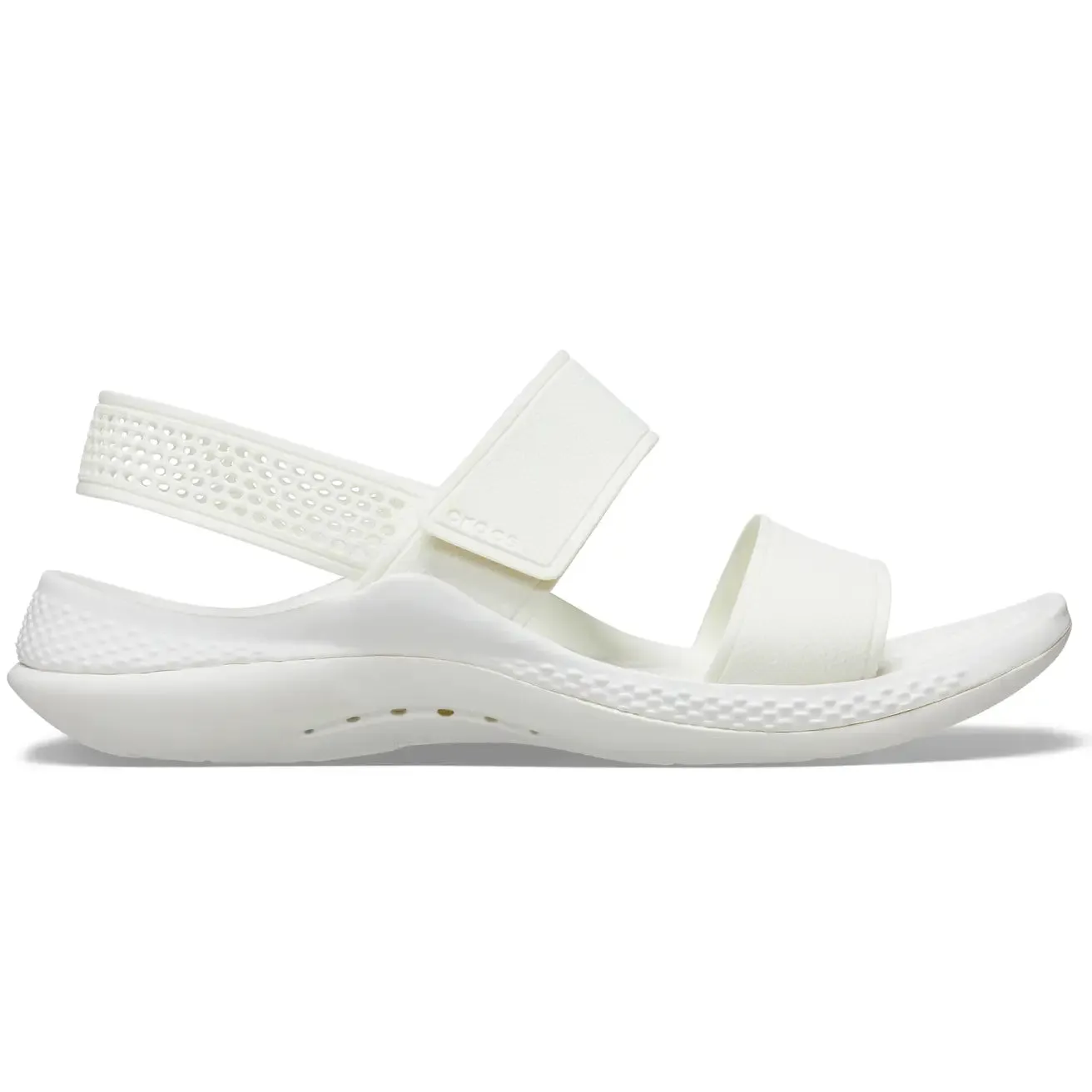 CROCS WOMENS LITERIDE 360 SANDAL - ALMOST WHITE