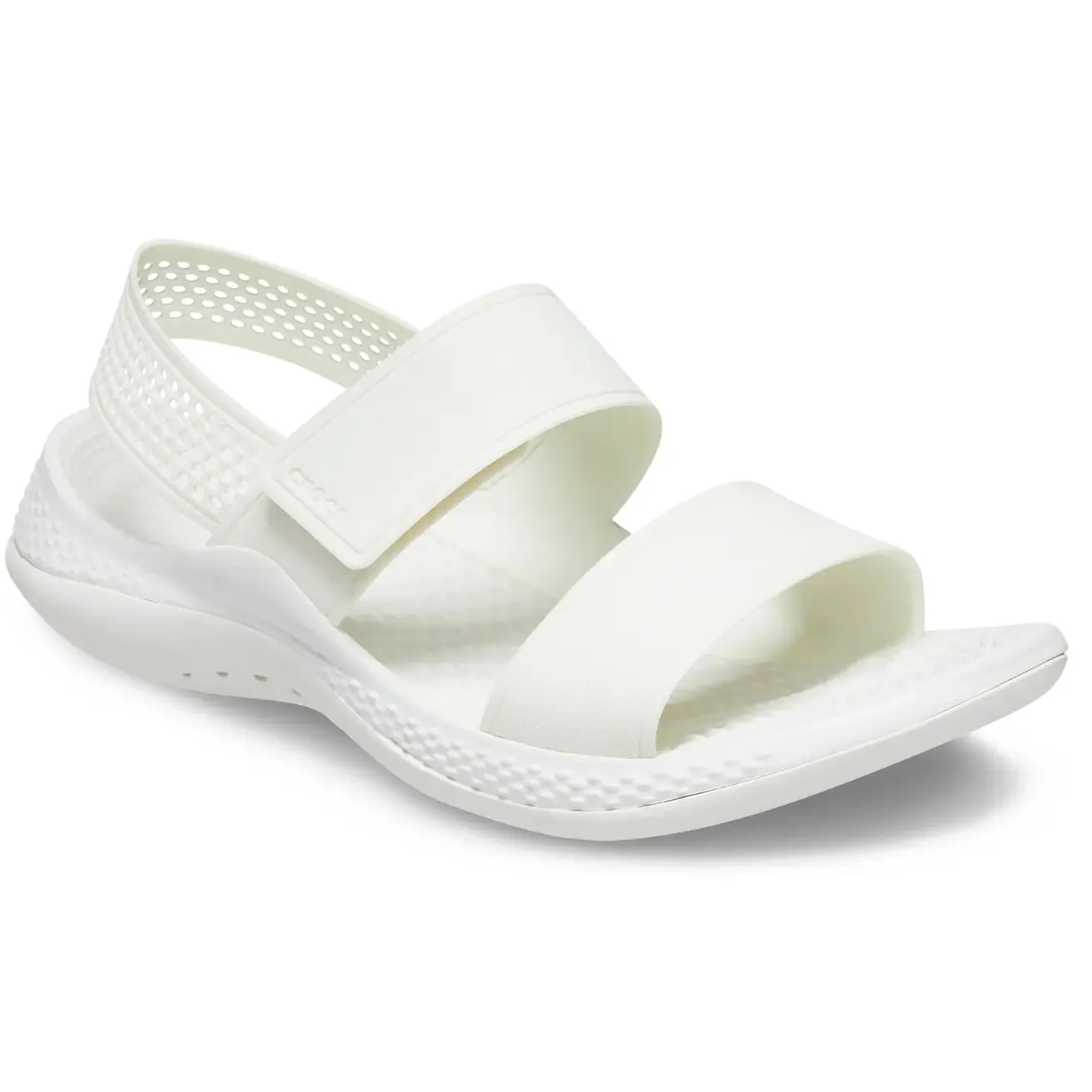 CROCS WOMENS LITERIDE 360 SANDAL - ALMOST WHITE