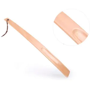 Healifty Long Handle Shoe Horn 1 Pcs Wooden Comfortable Shoe Lifter