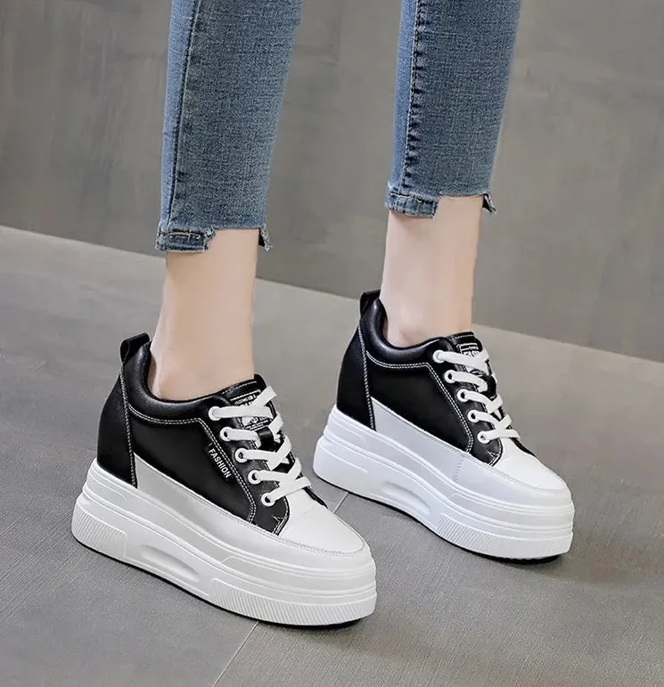 Joskaa 2024 New Black Platform Fashion Sneakers New