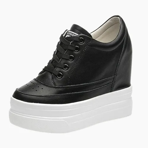 Joskaa 2024 New Black Platform Shoes Sneakers