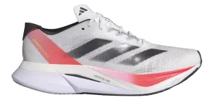 Men’s Adizero Boston 12 (Cloud White/Aurora Met/Solar Red)