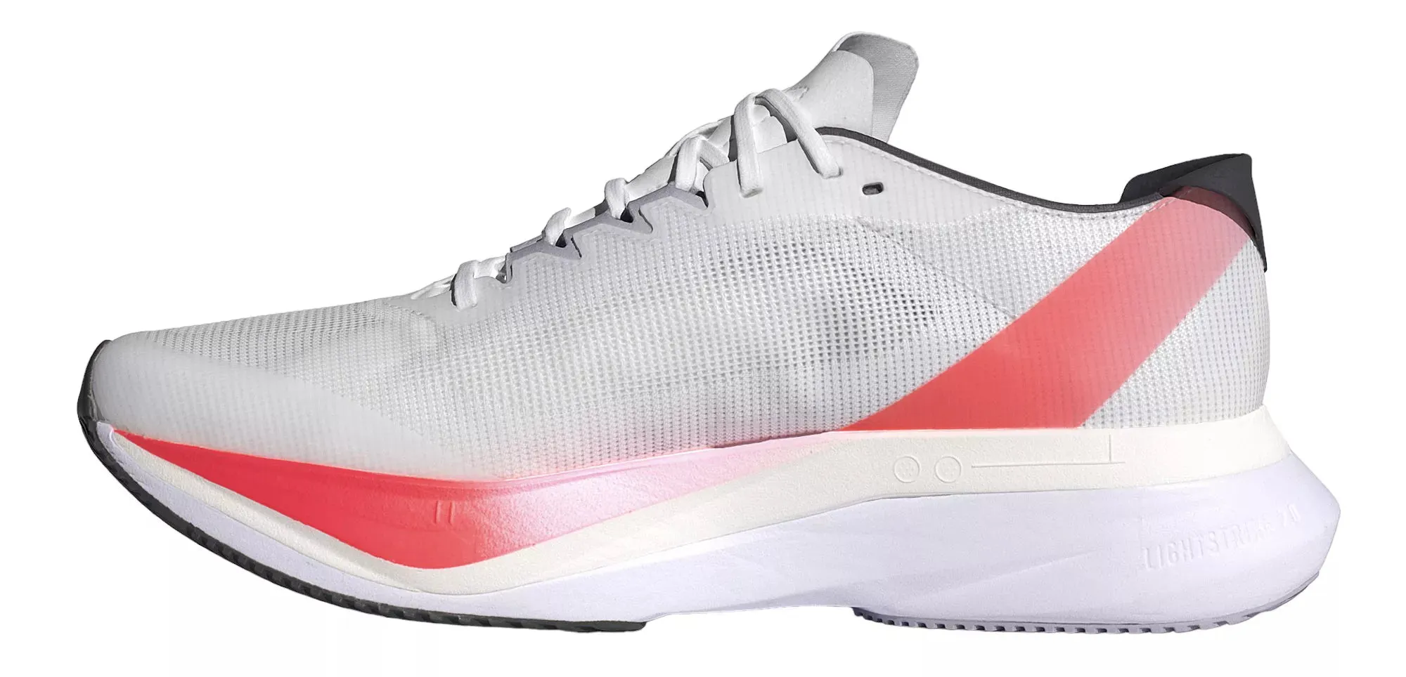 Men’s Adizero Boston 12 (Cloud White/Aurora Met/Solar Red)