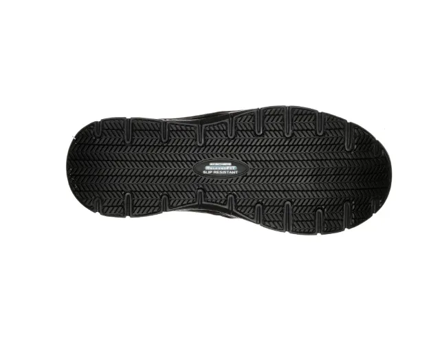 Mens Skechers Work Relaxed Fit: Flex Advantage Sr - Bronwood Work Black Shoes