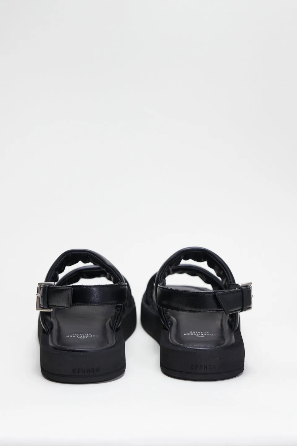 Nappa Black Chunky Sandals