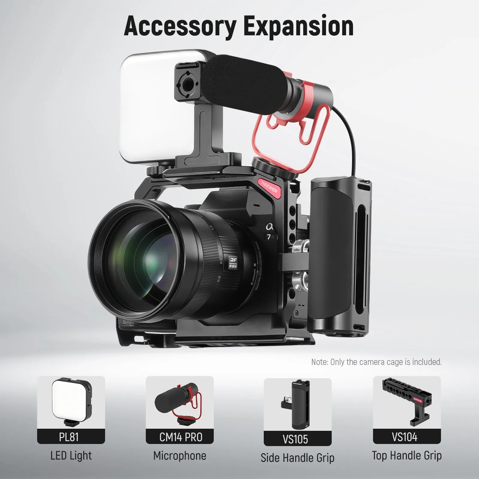 NEEWER CA004 Camera Cage For Sony a7RV/ a7IV/ a7RIV/ a7SIII/ a1