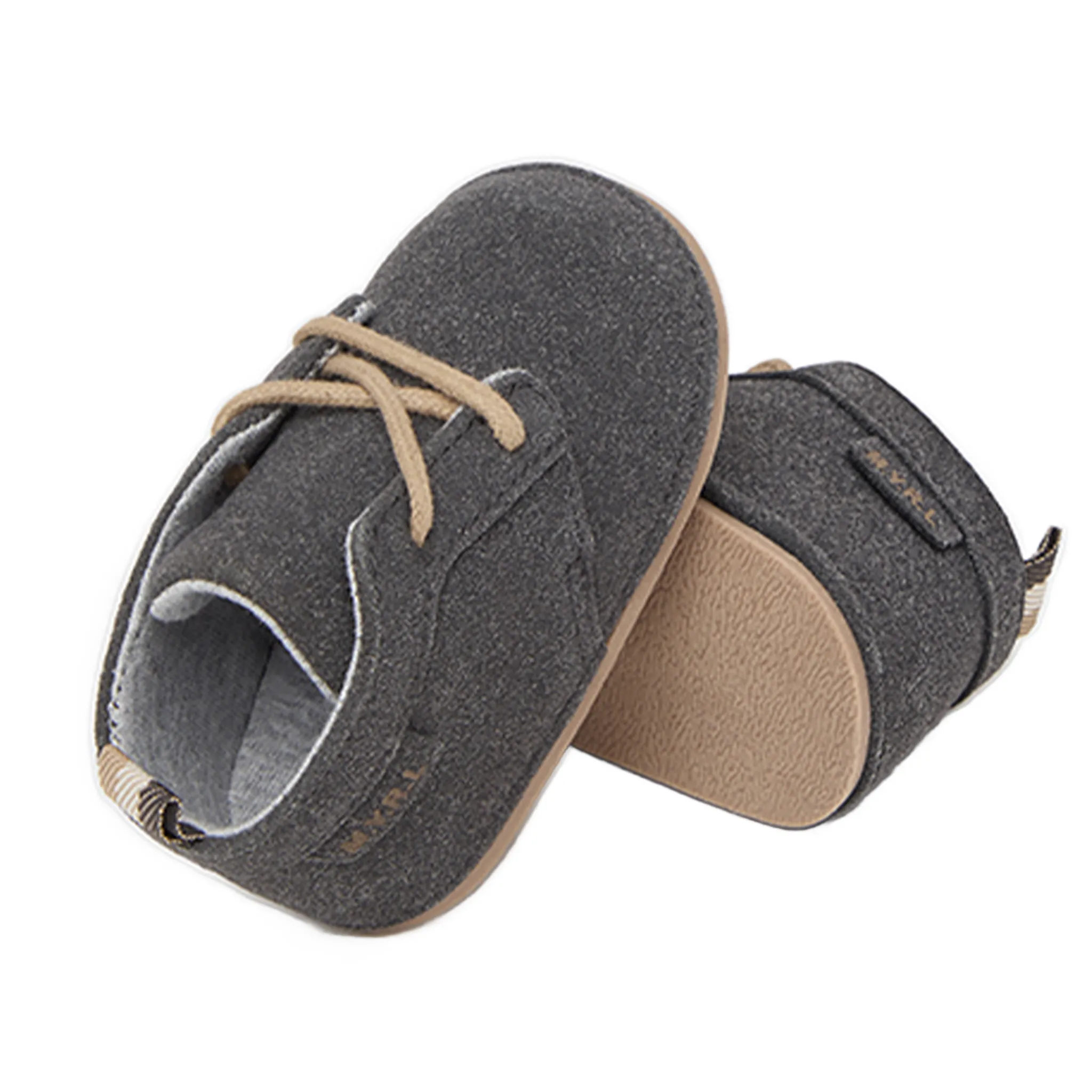 Newborns Boys Shoes-Graphite