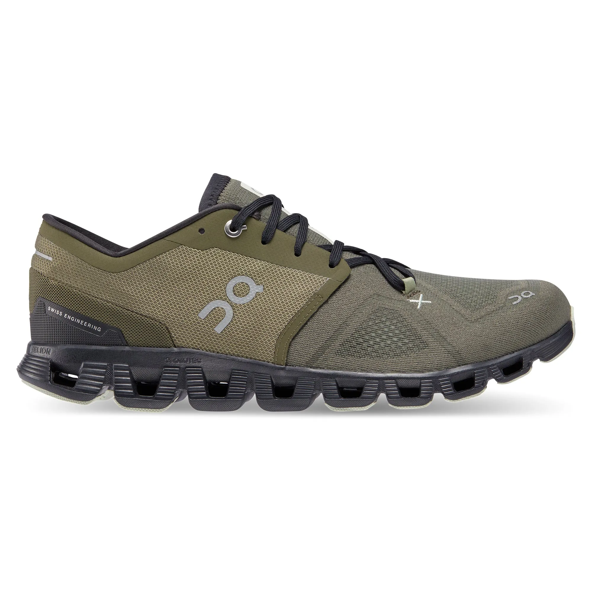 On Running Men's Cloud X 3 Training Road Shoe in Olive Reseda