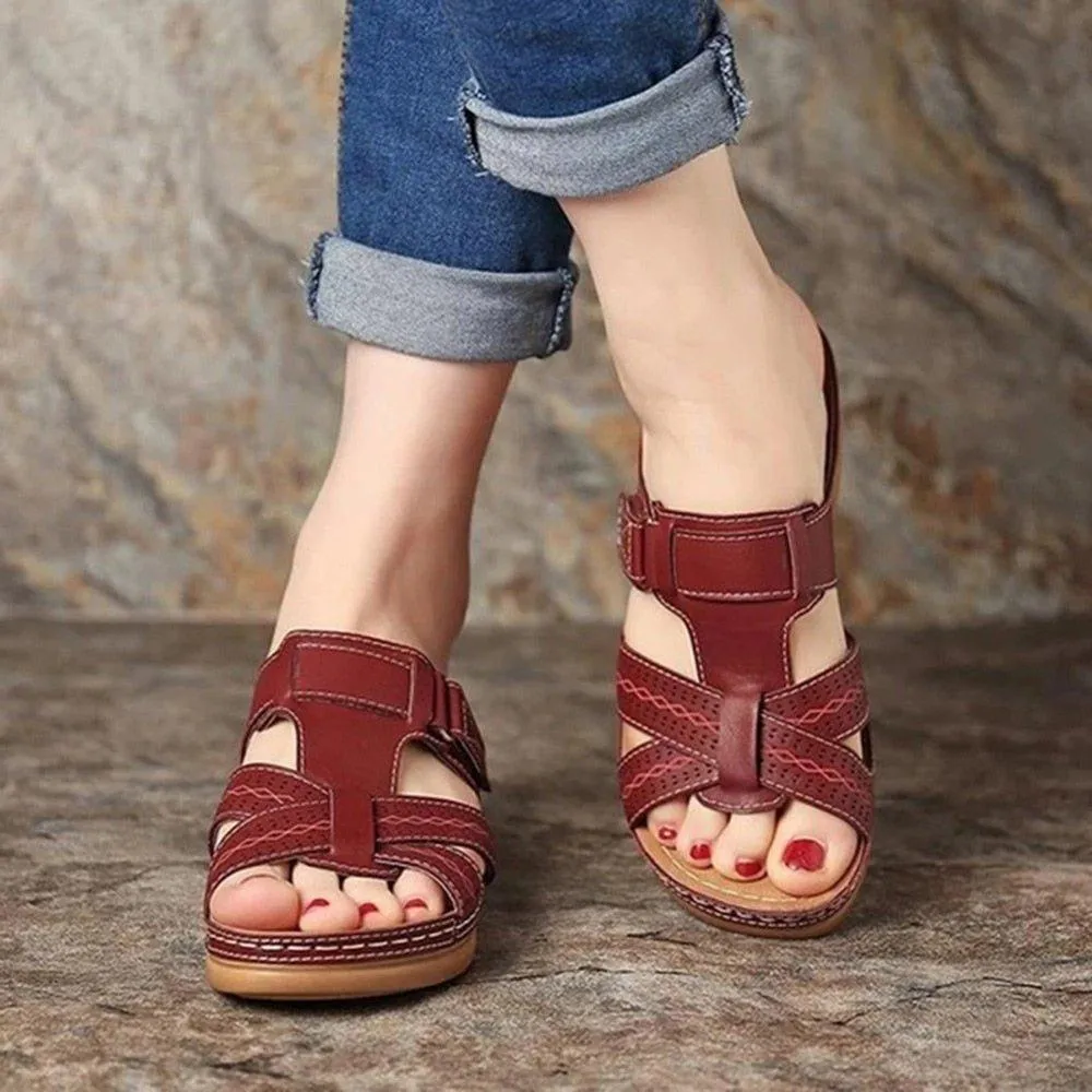 Orthopedic Extra Wide Fit Wedge Sandals