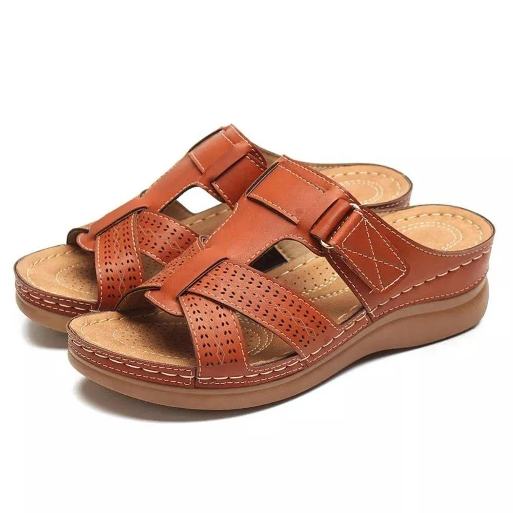 Orthopedic Extra Wide Fit Wedge Sandals