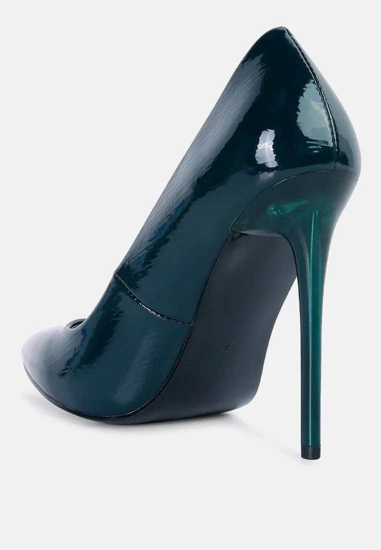 Personated Stiletto Heel Pumps