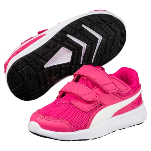 Puma escaper mesh Infant running shoes velcro boys blue / girls pink.