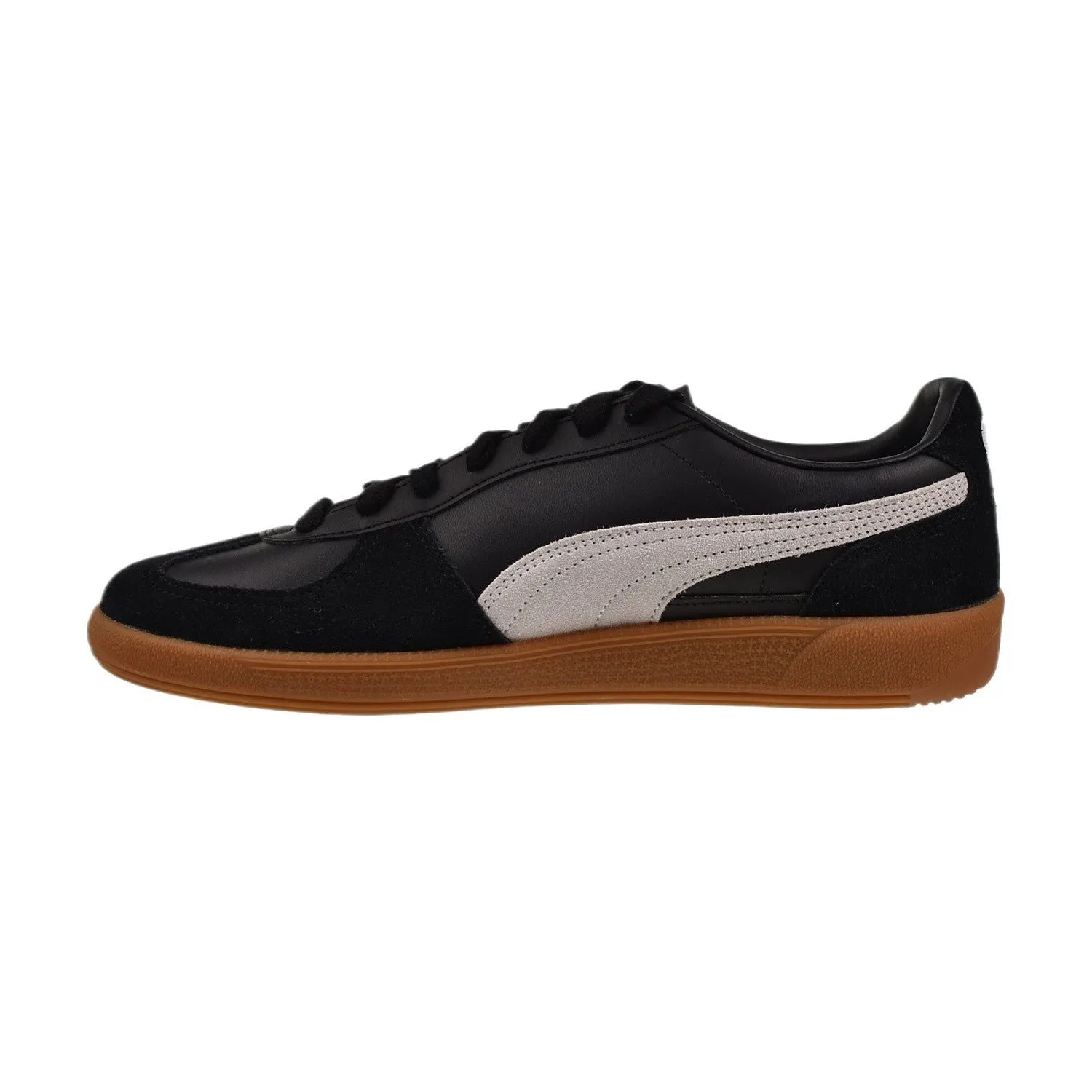 Puma Men's Palermo Leather Shoes - Black Feather / Grey Gum