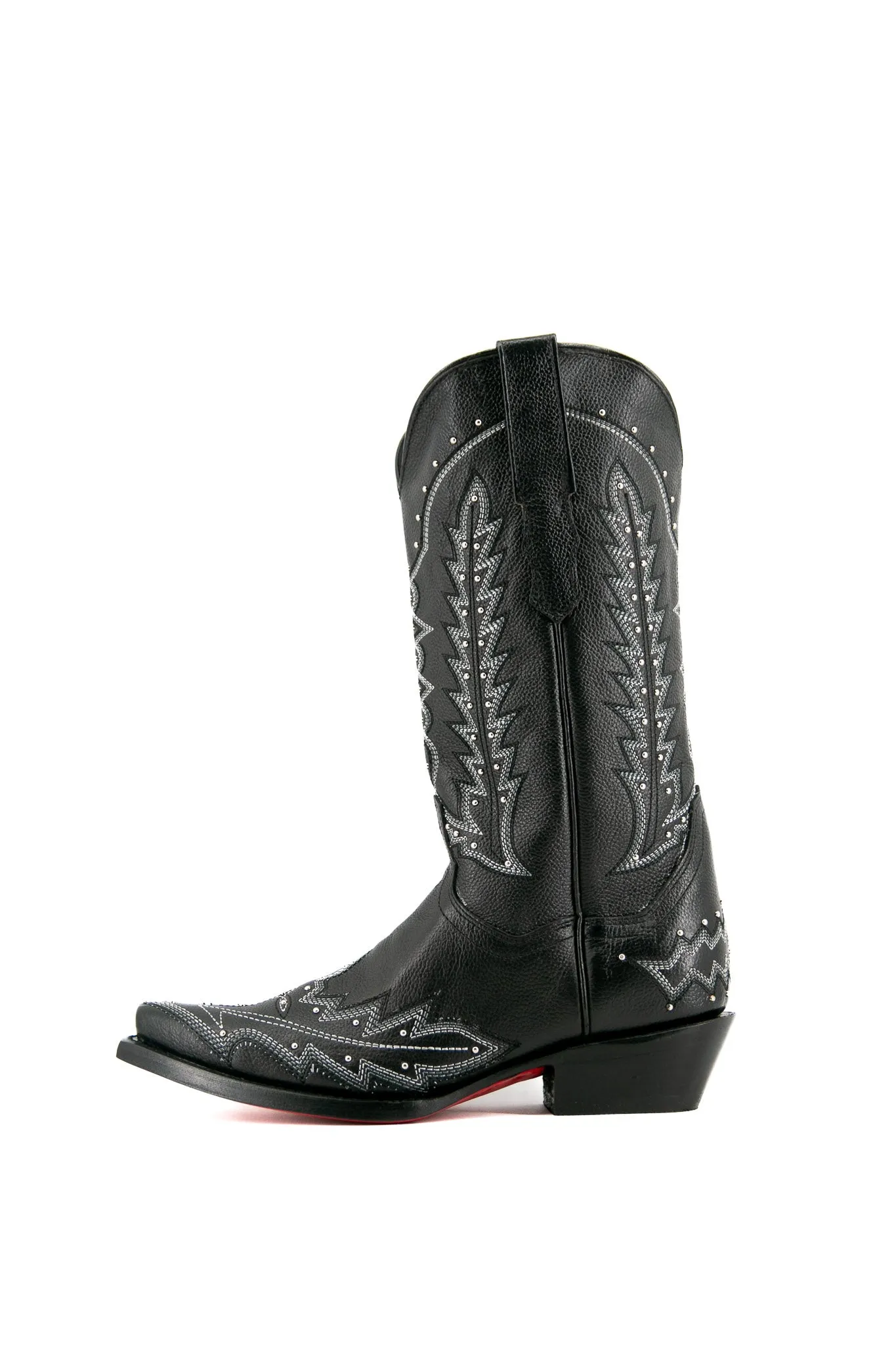 Rosario Snip Toe Red Bottom Cowgirl Boot