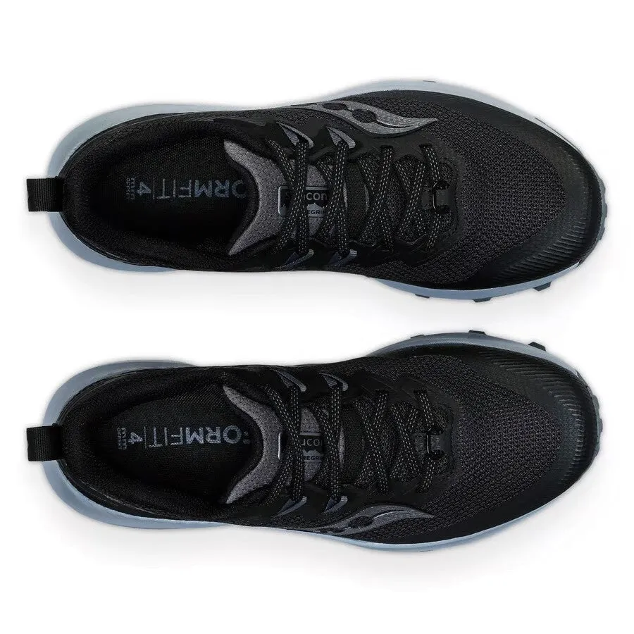 Saucony Peregrine 14 Wide | Black / Carbon | Womens