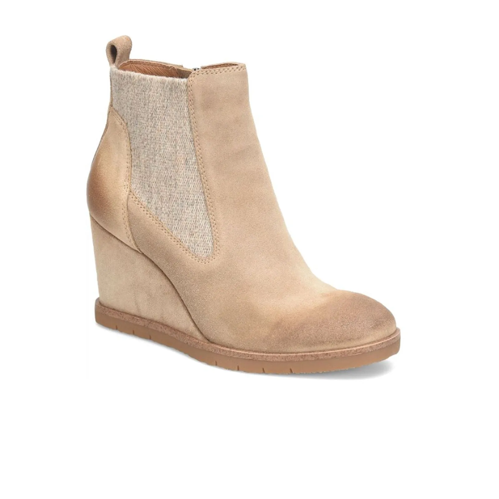 Sofft Monica Chelsea Wedge Boot (Women) - Barley Suede