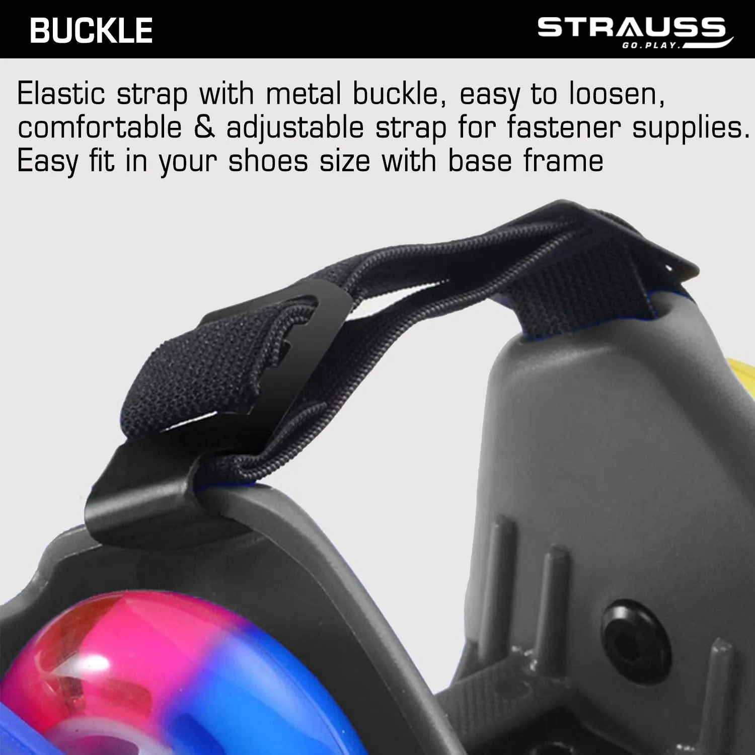 Strauss Flashing Street Roller 2 Wheels, (Assorted)