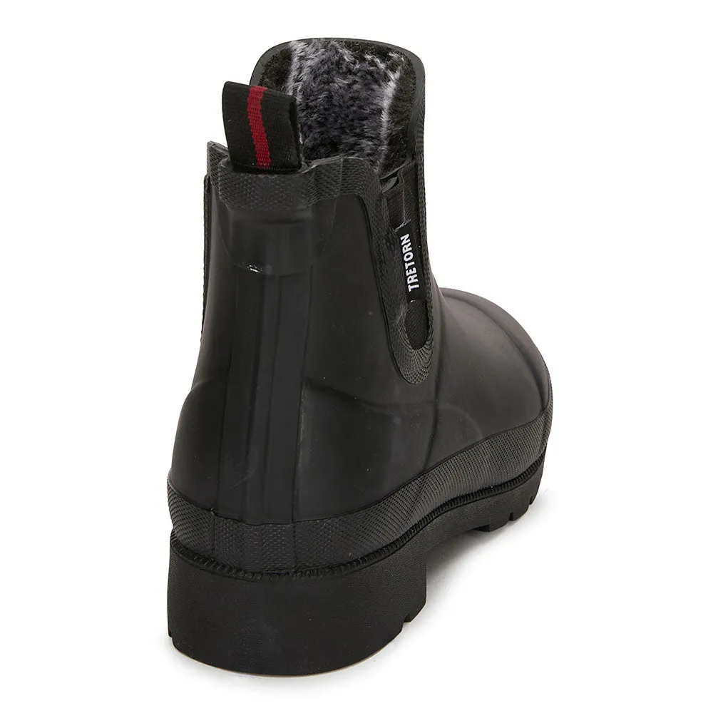 Tretorn A-Laraline Rubber Chelsea Boots Black