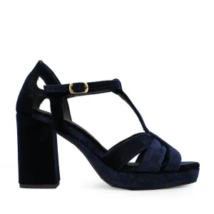 Valerie Vegan Velvet Navy