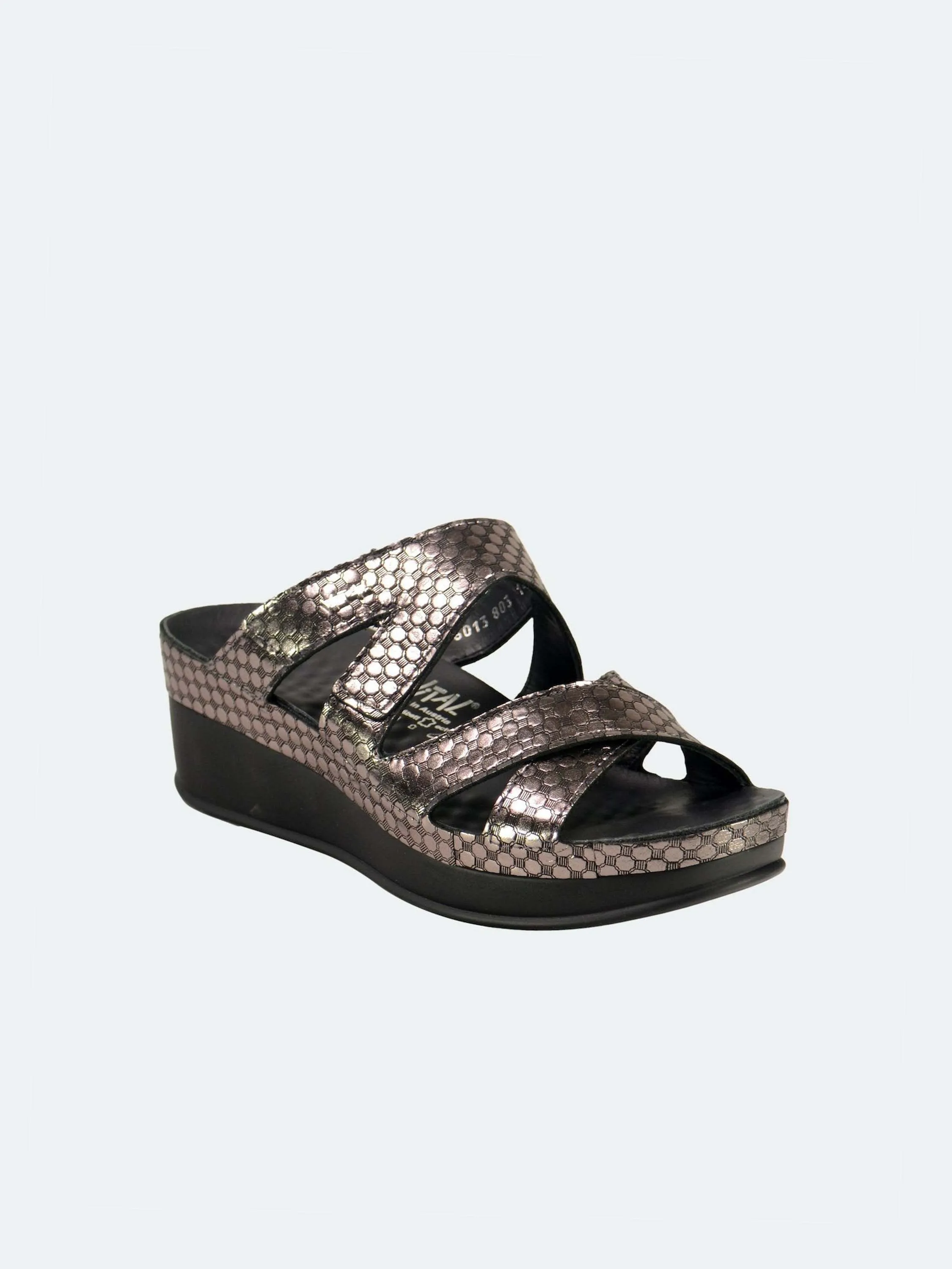 Vital Hexagon Platform Leather Sandals