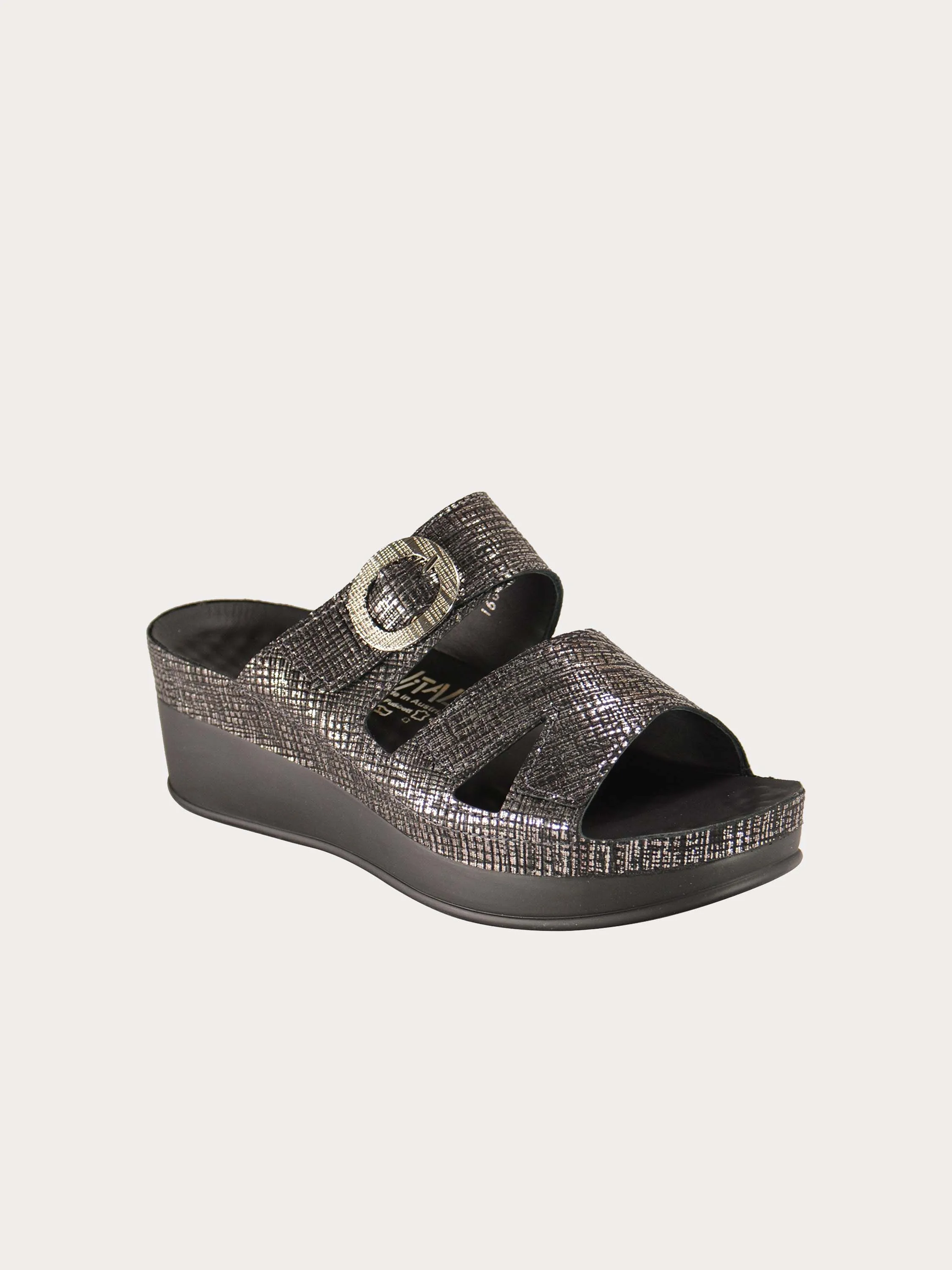 Vital Women's Round Buckle Platform Sandals