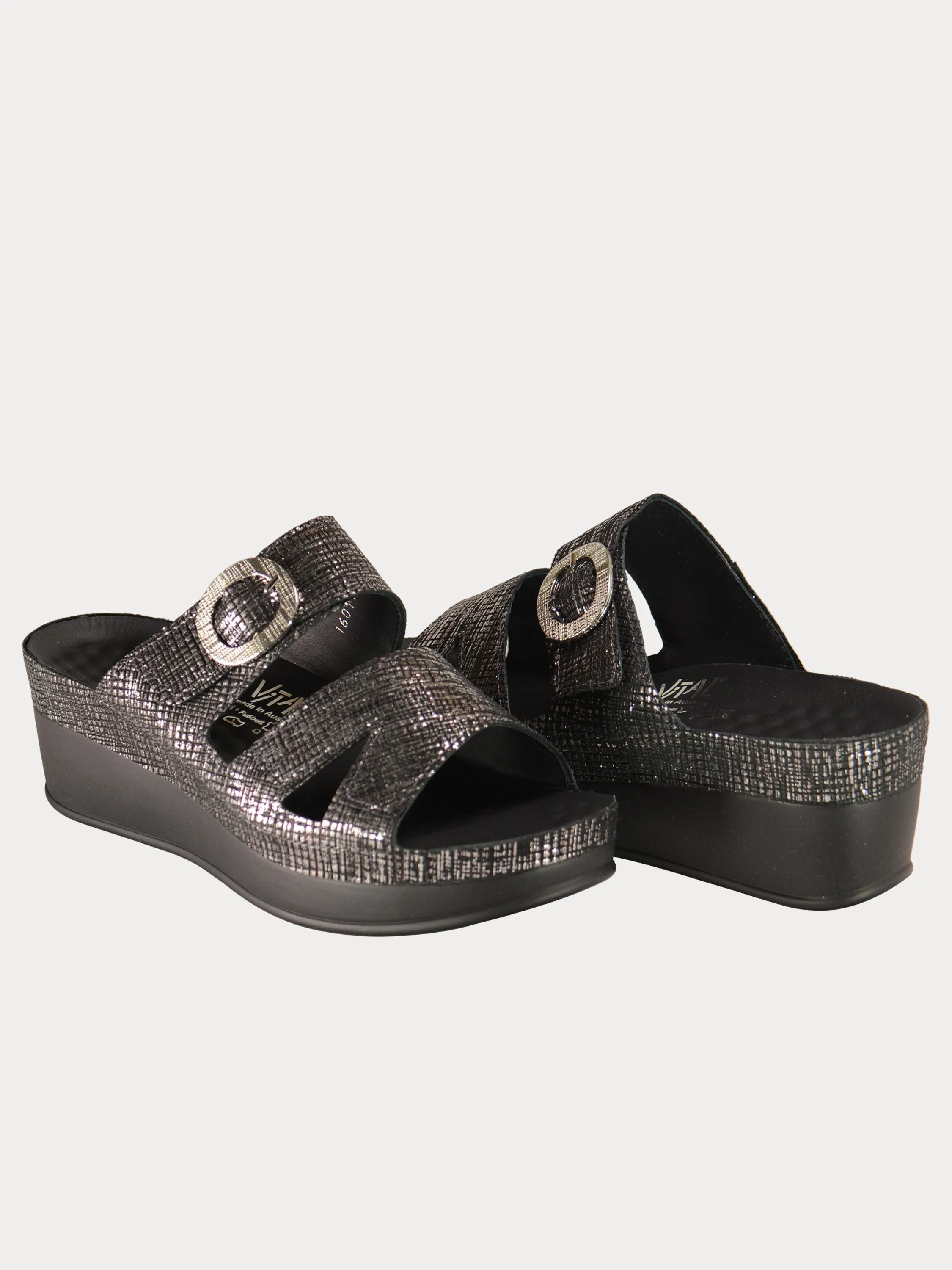 Vital Women's Round Buckle Platform Sandals