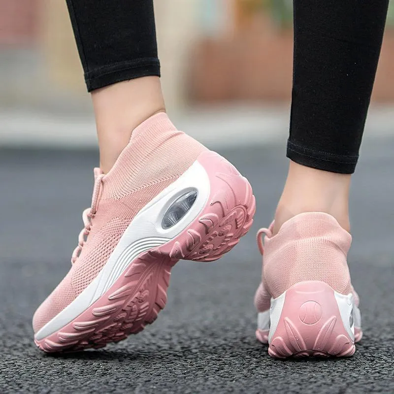 Walk On Cloud Cushioned Platform Sneakers