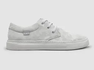 Women's Camo Leather Sneaker - White