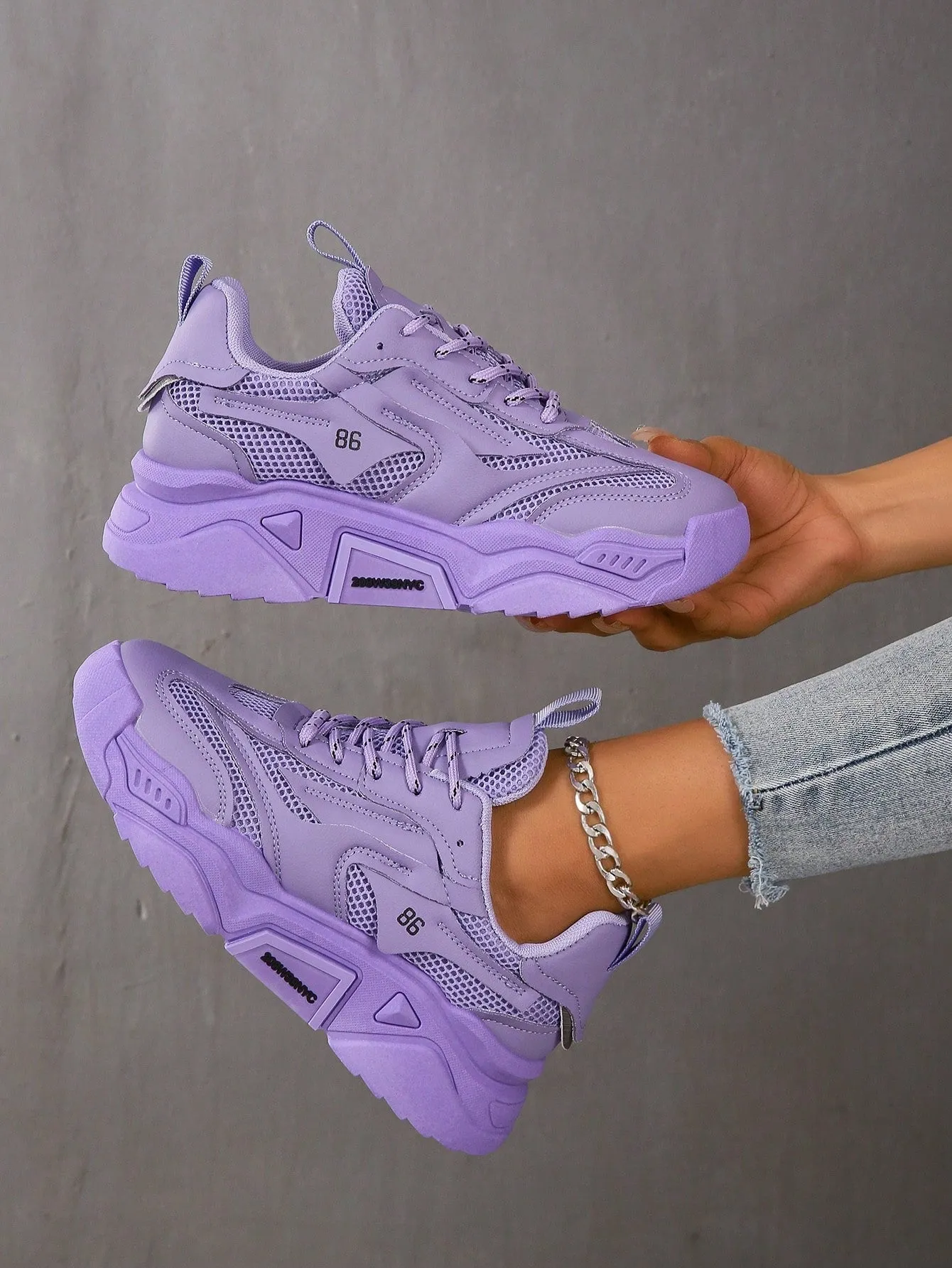 Women's Chunky Sneakers For Sports And Student Wear